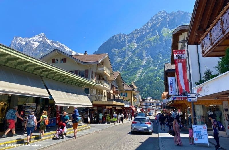 Main street of Grindelwald, Switzerland