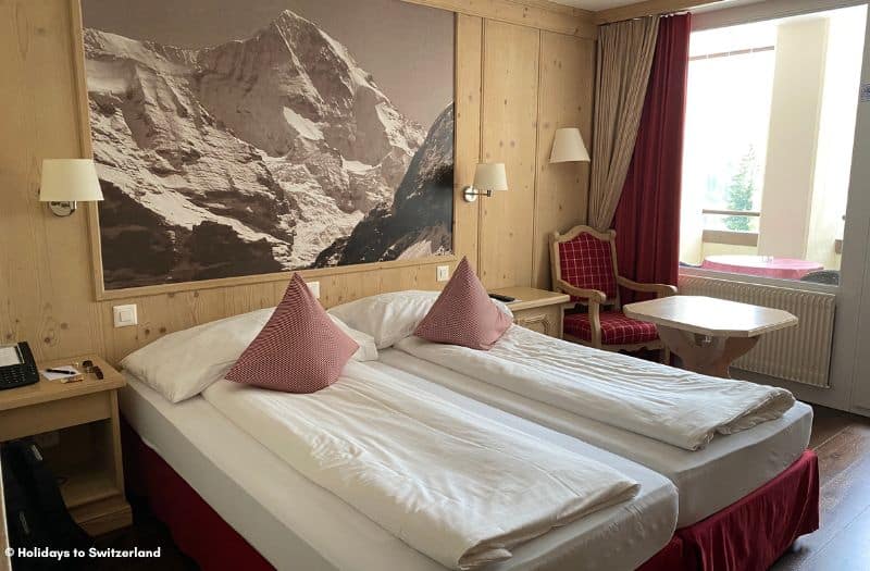 Bedroom at Hotel Spinne Grindelwald
