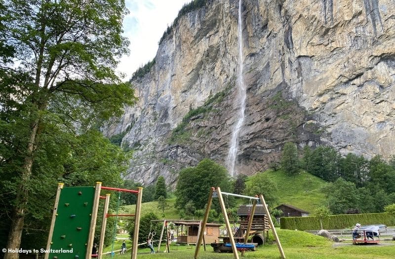 Staubbach Falls in Lauterbrunnen