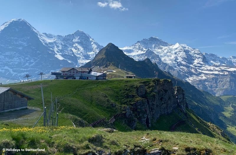 Looking towards Mannlichen restaurant