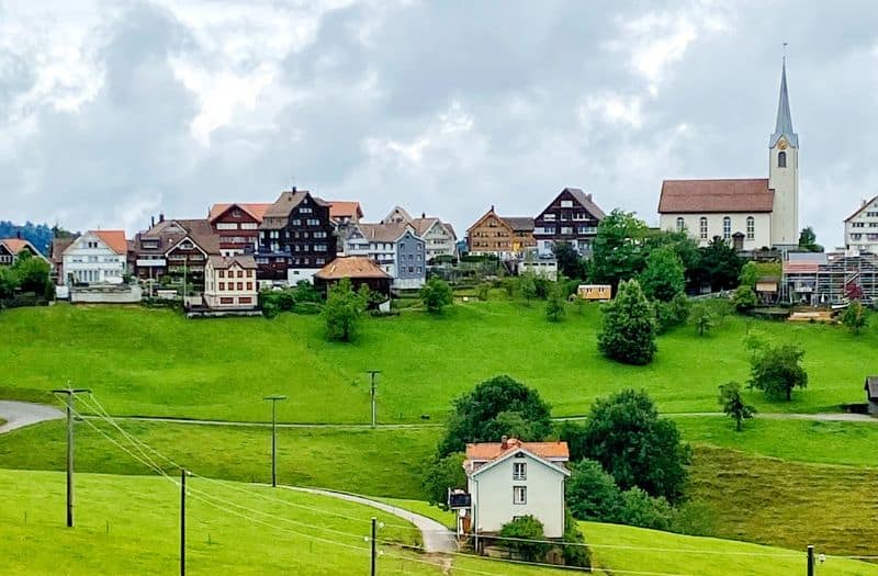The village of Schwellbrunn in Appenzellerland, Switzerland.