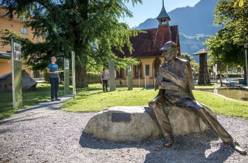 Sherlock Holmes statue in Meiringen
