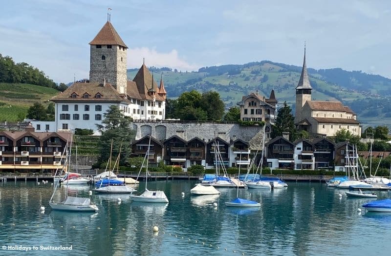 Spiez Castle overlooking Lake Thun