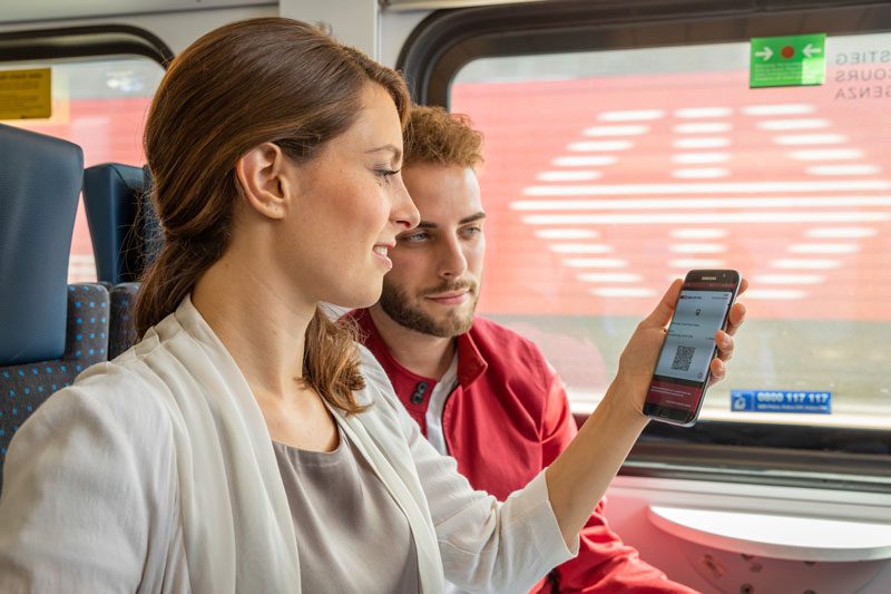 Travelling by train in Switzerland