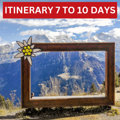 Tailor-made Switzerland itinerary planning service 7 to 10 days